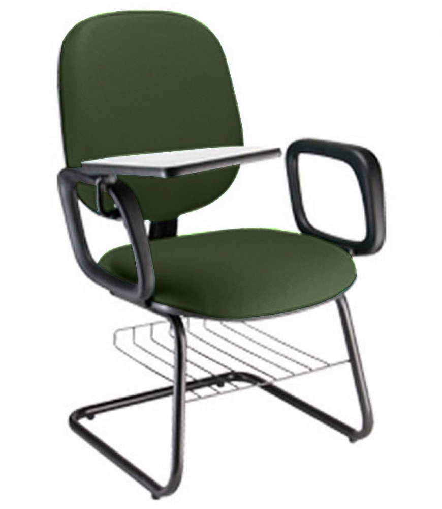 Cadeira Escolar Universitária com prancheta para Escolas Linha Uno Verde Cadeira Escolar Universitária com prancheta para Escolas Linha Uno Verde