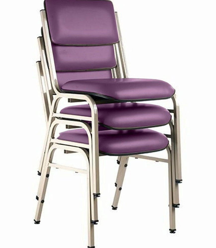 Kit com 3 Cadeiras para Auditórios Linha Hotel Smart Roxo Kit com 3 Cadeiras para Auditórios Linha Hotel Smart Roxo