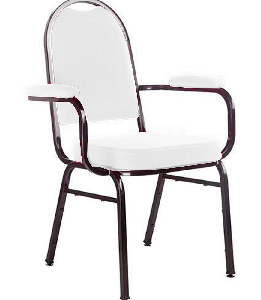 Cadeira com braços para Auditórios Linha Hotel Branco Cadeira com braços para Auditórios Linha Hotel Branco