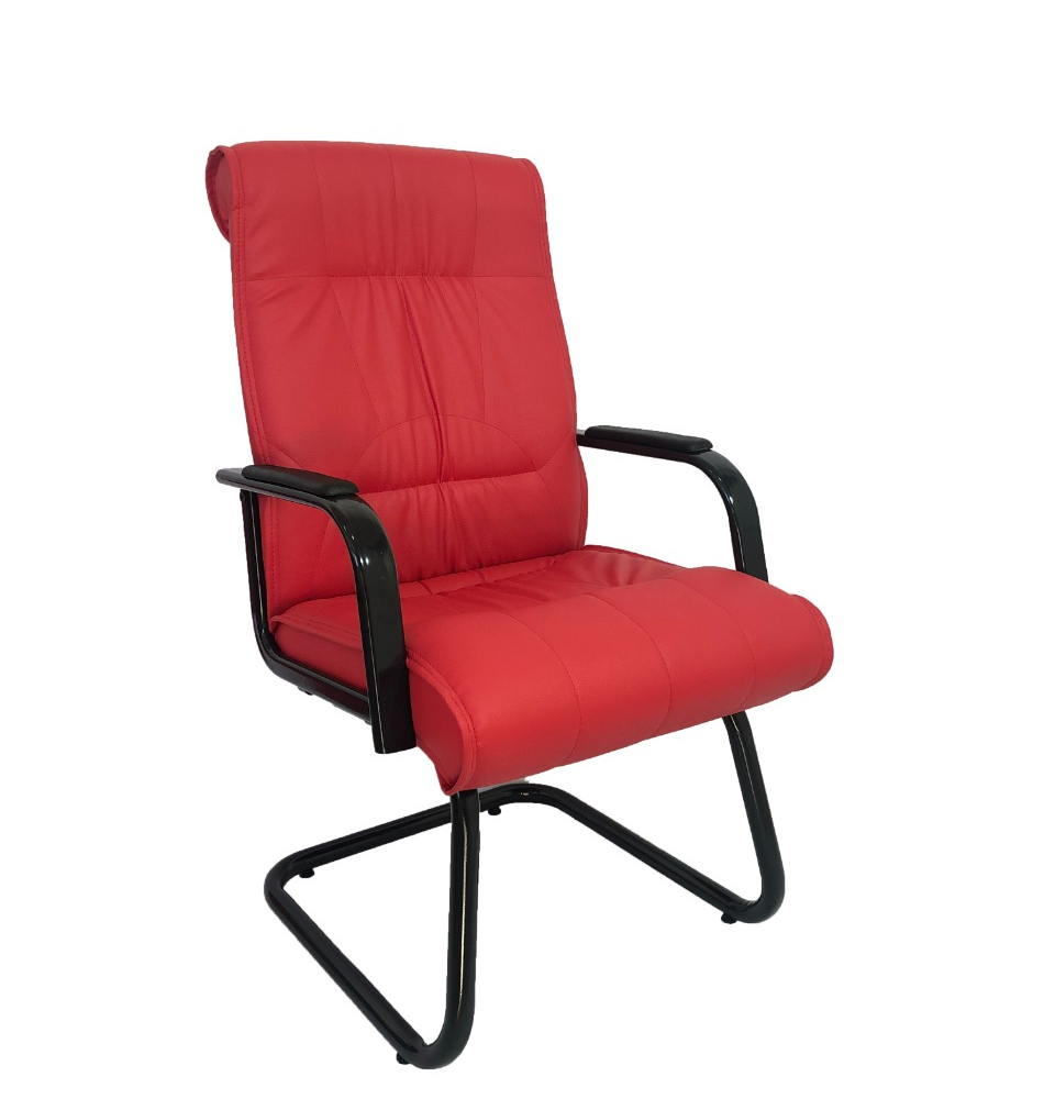 Cadeira Interlocutor Para Escritório Linha Itália Vermelho Cadeira Interlocutor Para Escritório Linha Itália Vermelho