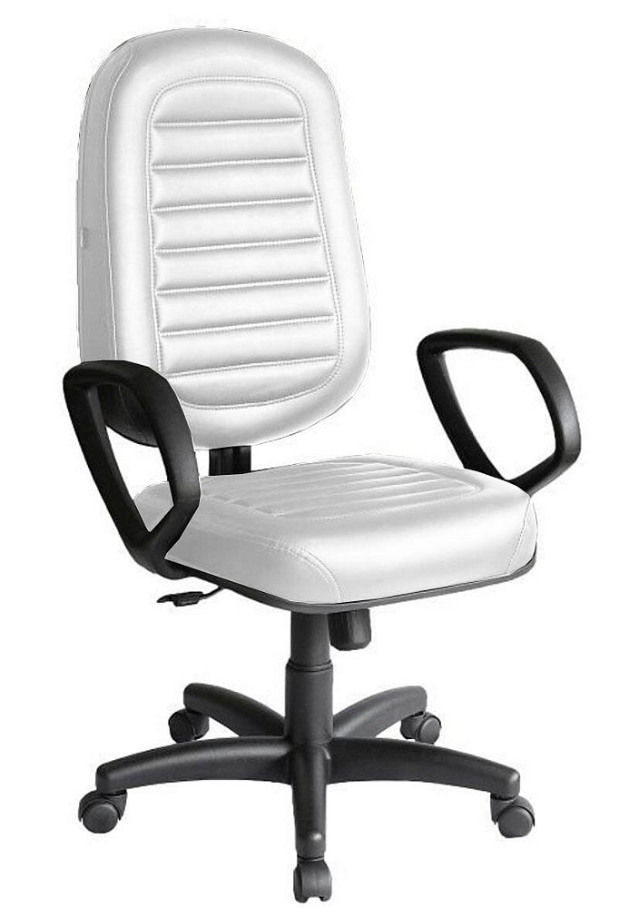 Cadeira Presidente para Escritório Linha Blenda Branco Cadeira Presidente para Escritório Linha Blenda Branco