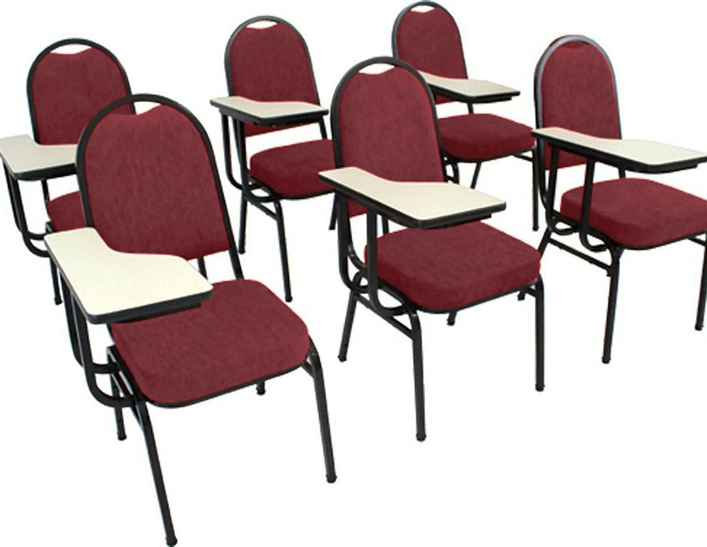 Kit com 6 Cadeiras Universitária para Auditórios Linha Hotel Vermelho Kit com 6 Cadeiras Universitária para Auditórios Linha Hotel Vermelho