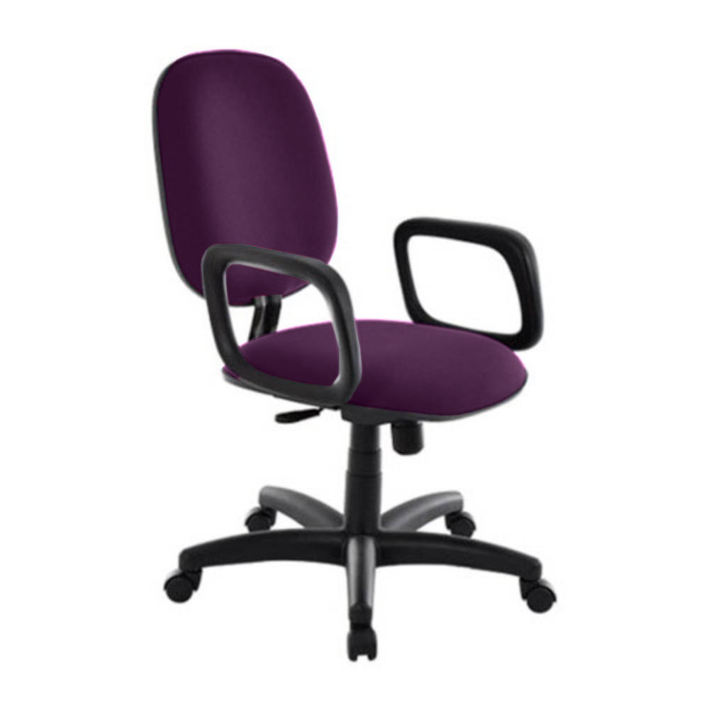 Cadeira Diretor para Escritório com Braços Linha Uno Roxo Cadeira Diretor para Escritório com Braços Linha Uno Roxo
