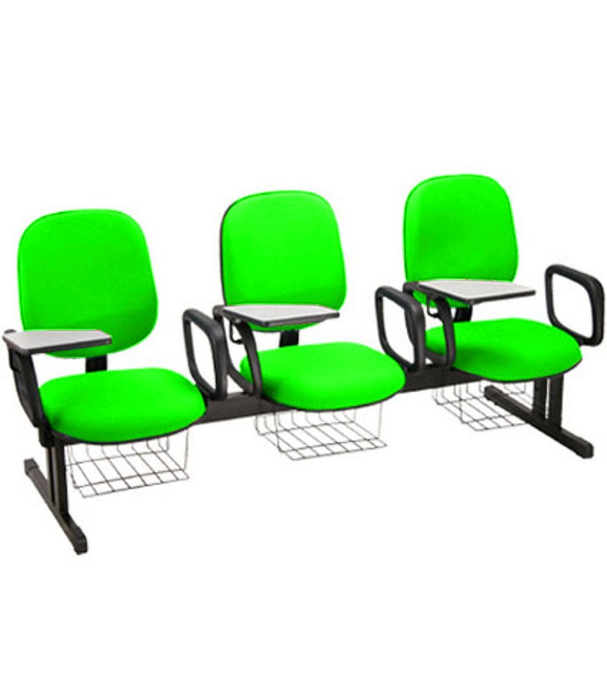 Cadeira Escolar em longarina para Escolas Linha Uno Verde Cadeira Escolar em longarina para Escolas Linha Uno Verde