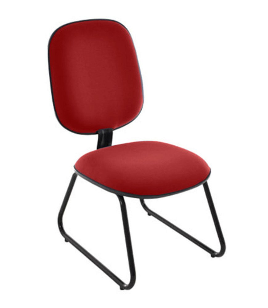 Cadeira para Igrejas Evangélicas Diretor Trapézio para Escritório Linha Uno Vermelho Cadeira para Igrejas Evangélicas Diretor Trapézio para Escritório Linha Uno Vermelho