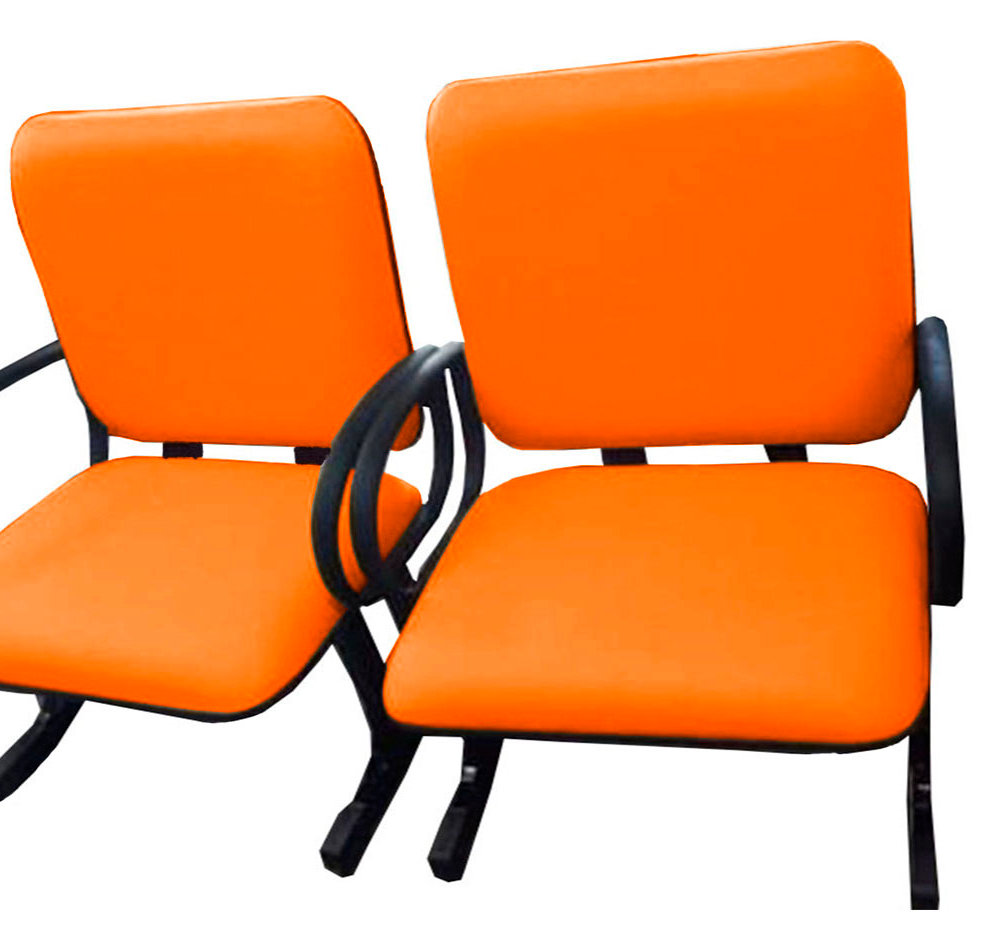 2 Cadeiras de Escritório Linha Eames Suporta até 250kg Laranja 2 Cadeiras de Escritório Linha Eames Suporta até 250kg Laranja