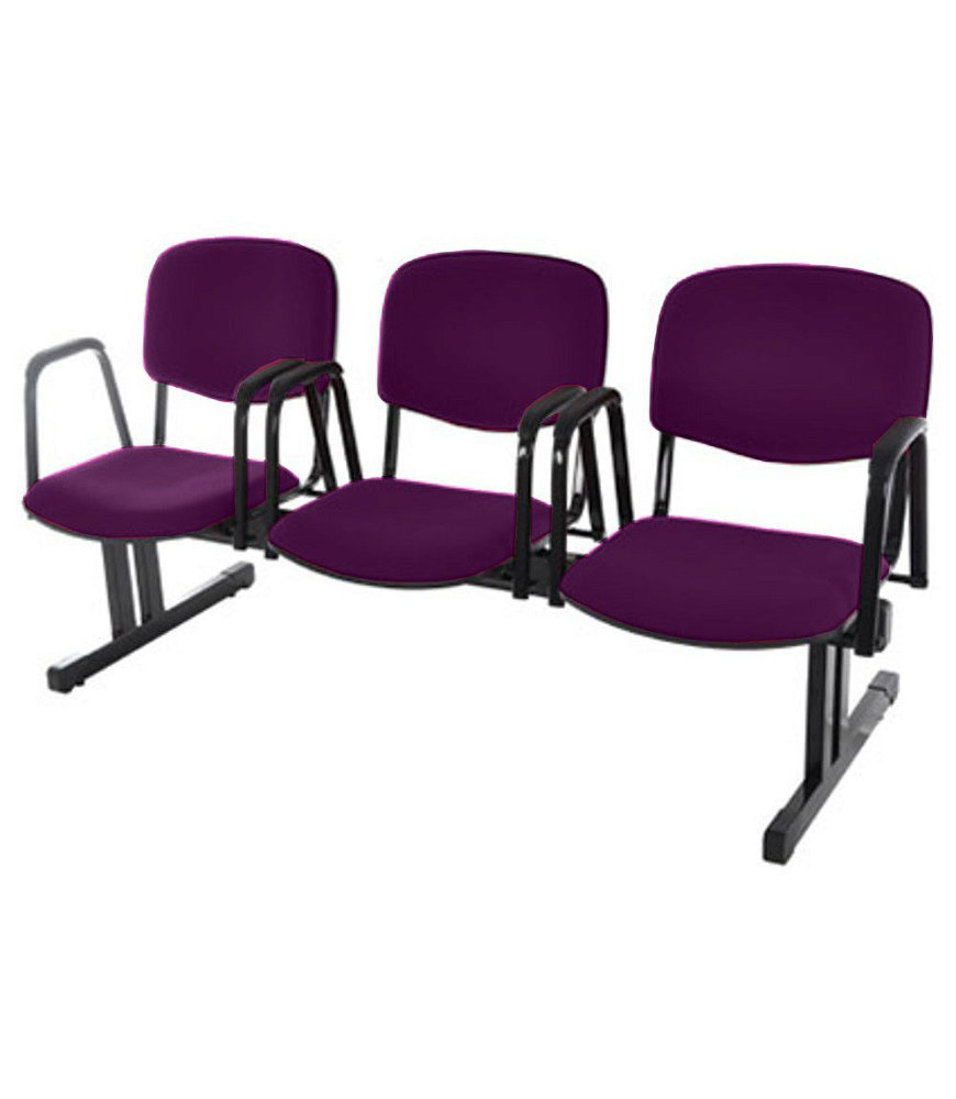 Cadeira em longarina para Igrejas e Auditórios Linha Hotel Roxo Cadeira em longarina para Igrejas e Auditórios Linha Hotel Roxo