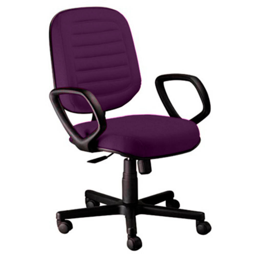 Cadeira Diretor Gomada com Braços Linha Blenda Roxo Cadeira Diretor Gomada com Braços Linha Blenda Roxo