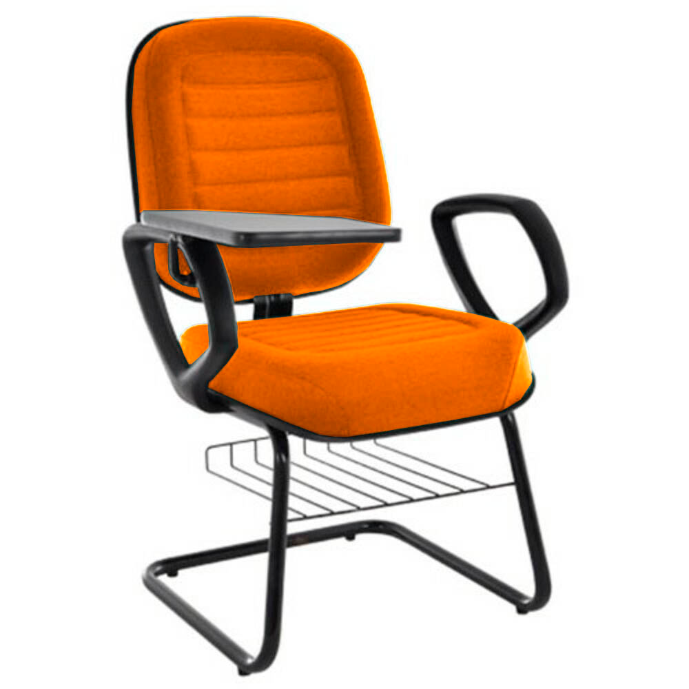 Cadeira Escolar Universitária com prancheta para Escolas e Faculdades Linha Blenda Laranja Cadeira Escolar Universitária com prancheta para Escolas e Faculdades Linha Blenda Laranja