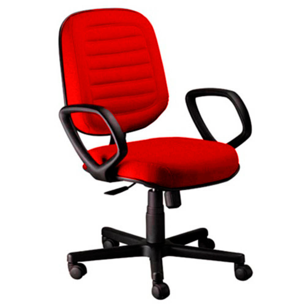 Cadeira Diretor Gomada com Braços Linha Blenda Vermelho Cadeira Diretor Gomada com Braços Linha Blenda Vermelho