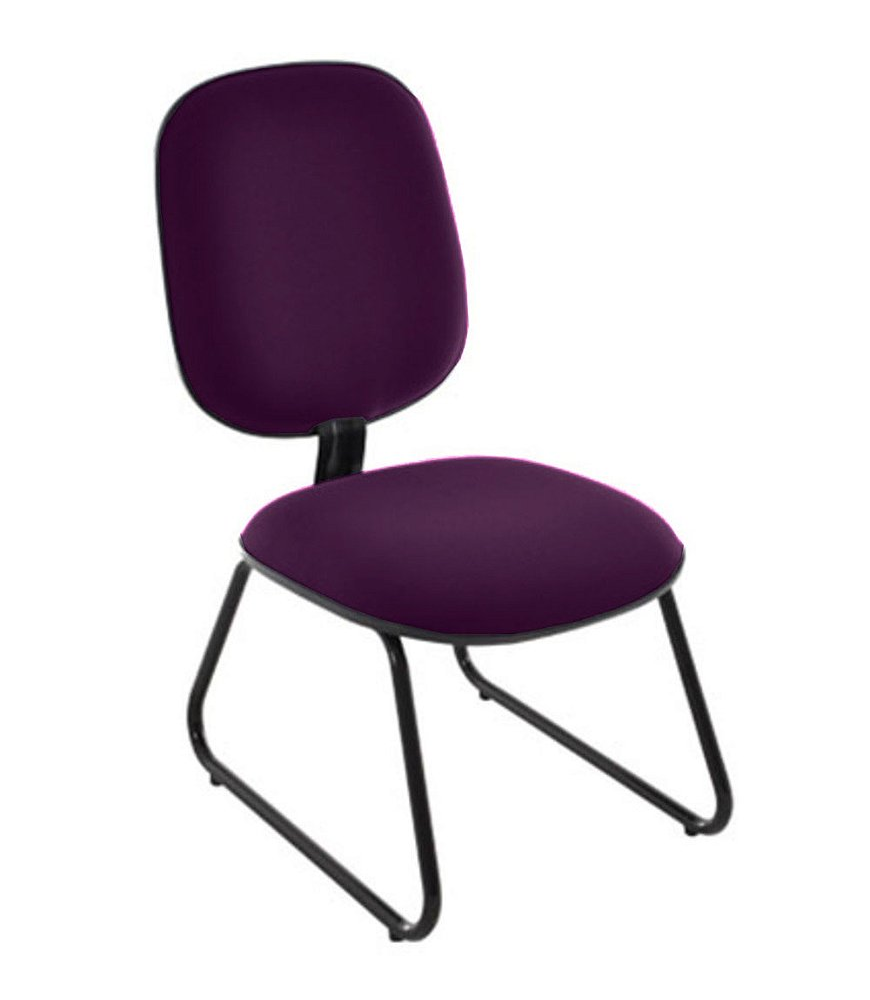 Cadeira para Igrejas Evangélicas Diretor Trapézio para Escritório Linha Uno Roxo Cadeira para Igrejas Evangélicas Diretor Trapézio para Escritório Linha Uno Roxo