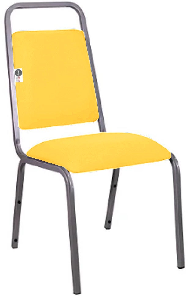 Cadeira Empilhável para Hotelaria Linha Hotel Fremon Amarelo Cadeira Empilhável para Hotelaria Linha Hotel Fremon Amarelo