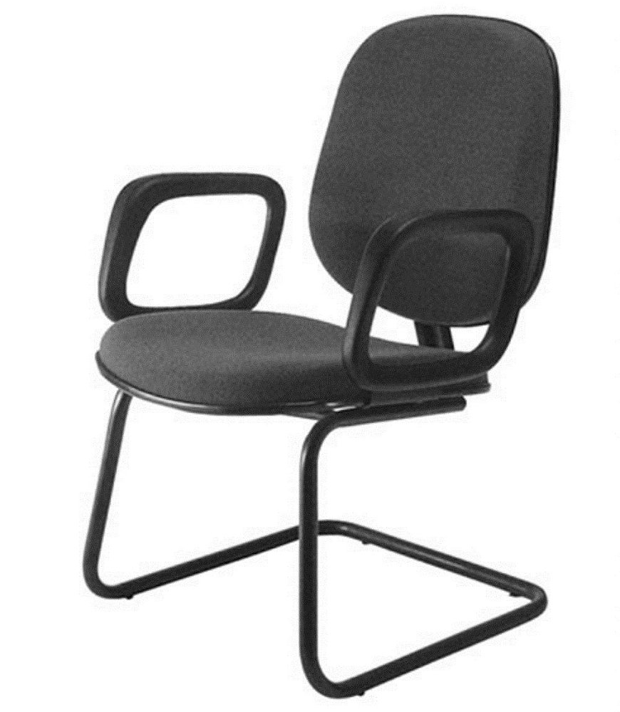 Cadeira para Igrejas Evangélicas Diretor Interlocutor para Escritório Linha Uno Preto Cadeira para Igrejas Evangélicas Diretor Interlocutor para Escritório Linha Uno Preto