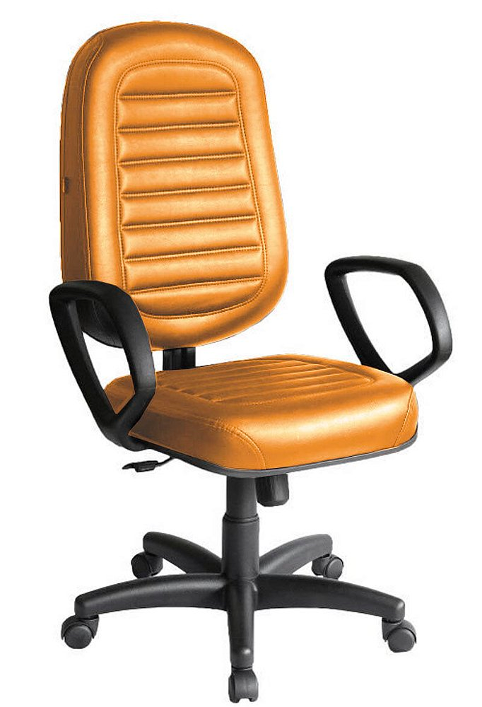 Cadeira Presidente para Escritório Linha Blenda Laranja Cadeira Presidente para Escritório Linha Blenda Laranja