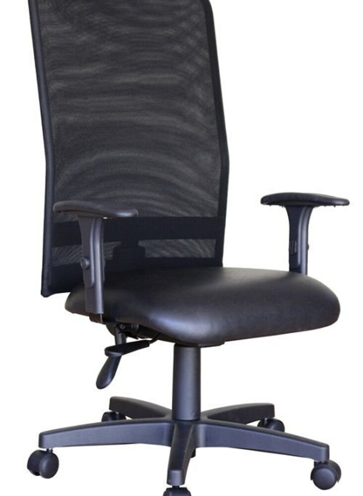 Cadeira Para Escritório Encosto Em Tela Mesh Peruggia Preto Cadeira Para Escritório Encosto Em Tela Mesh Peruggia Preto
