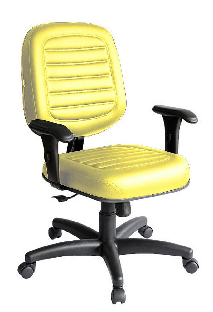 Cadeira Diretor para Escritório Linha Blenda Amarelo Cadeira Diretor para Escritório Linha Blenda Amarelo