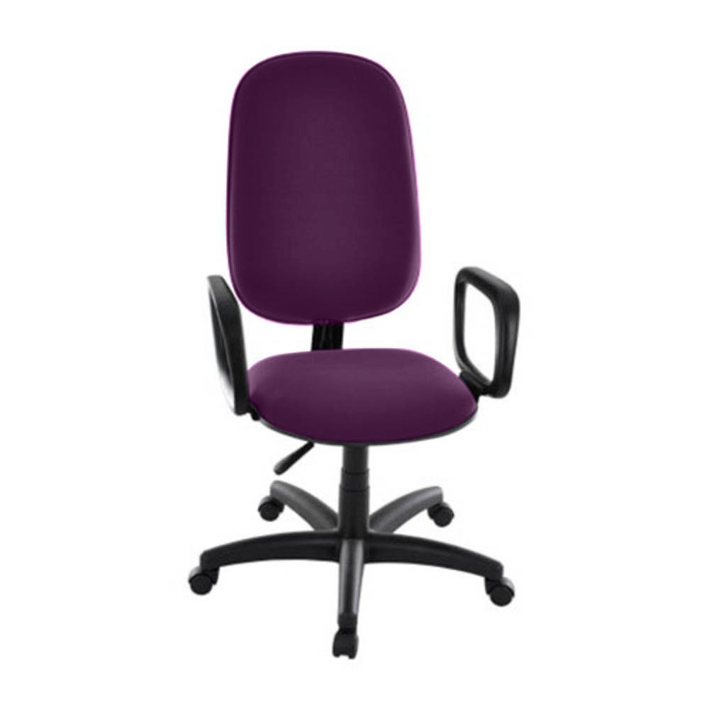 Cadeira Presidente para Escritório com Braços Linha Uno Roxo Cadeira Presidente para Escritório com Braços Linha Uno Roxo