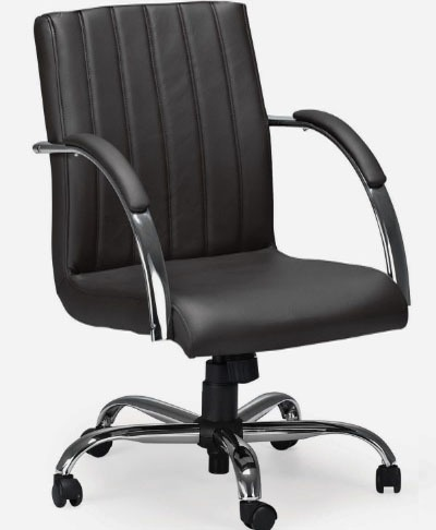 Cadeira Giratória Escritório Work Preta Relax Base Cromada c/ Rodizio - 100% Nacional Cadeira Giratória Escritório Work Preta Relax Base Cromada c/ Rodizio - 100% Nacional
