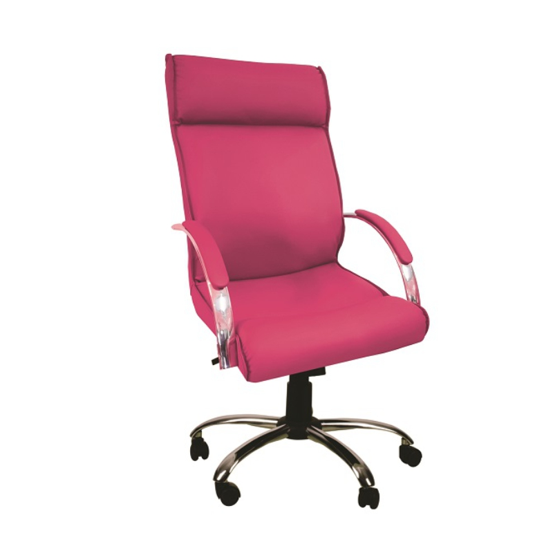 Cadeira Giratória Escritório Havana Presidente Pink Relax Base Cromada c/ Rodizio - 100% Nacional Cadeira Giratória Escritório Havana Presidente Pink Relax Base Cromada c/ Rodizio - 100% Nacional