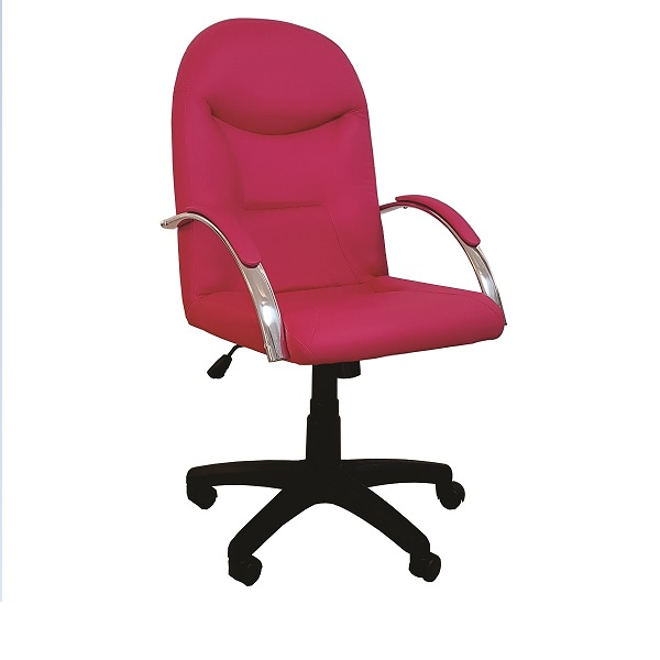 Cadeira Giratória Escritório Day Presidente Pink Relax Base Preta c/ Rodizio - 100% Nacional Cadeira Giratória Escritório Day Presidente Pink Relax Base Preta c/ Rodizio - 100% Nacional