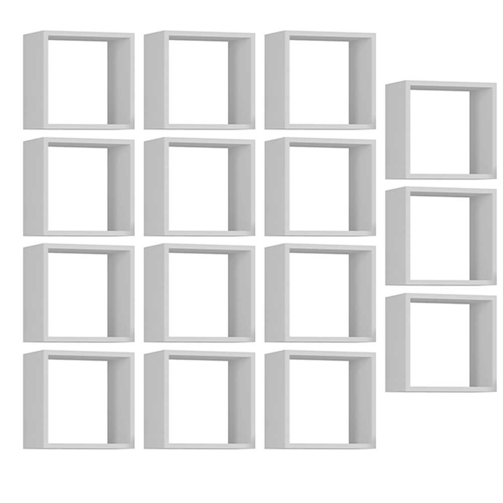 Kit 15 Nichos Organizador 30x30cm Branco G01 - Gran Belo Kit 15 Nichos Organizador 30x30cm Branco G01 - Gran Belo