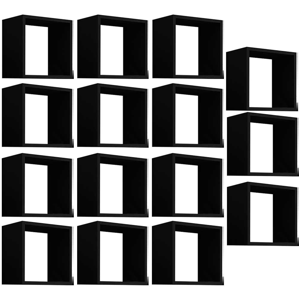 Kit 15 Nichos Organizador 30x30cm Preto G01 - Gran Belo Kit 15 Nichos Organizador 30x30cm Preto G01 - Gran Belo