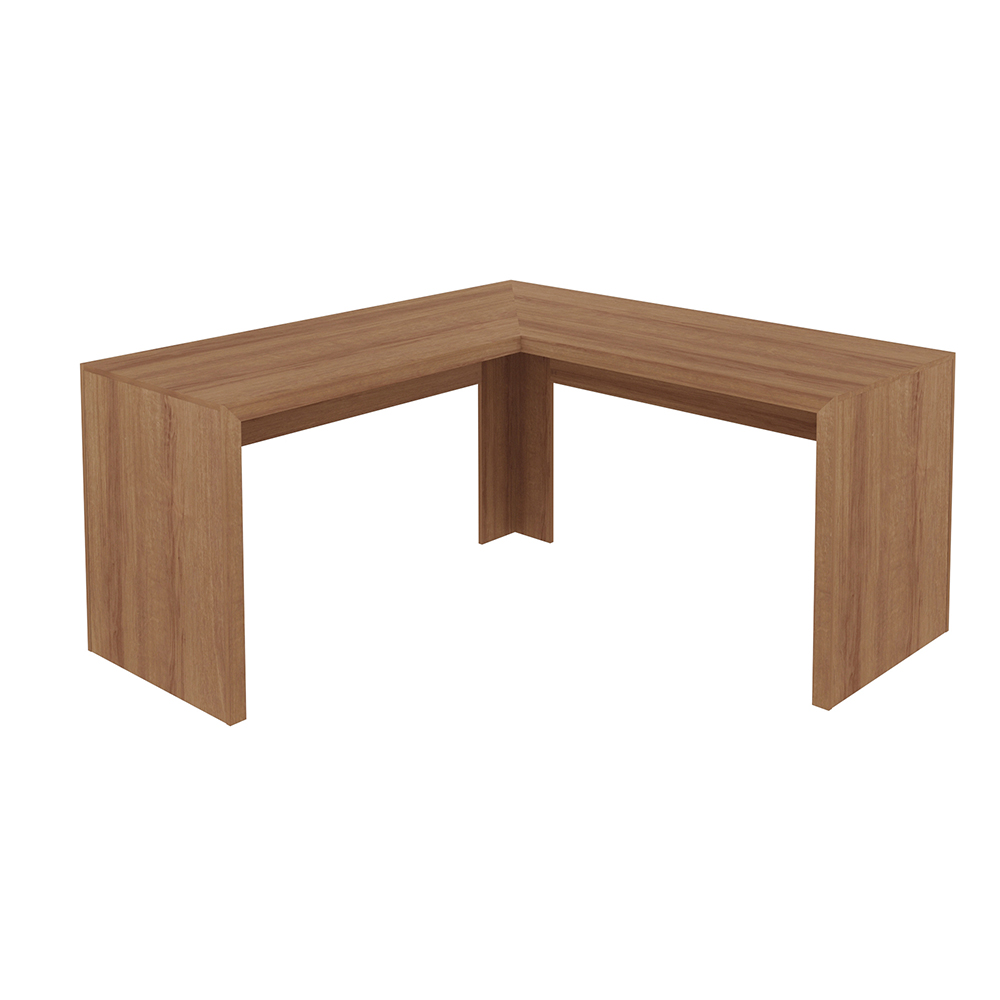 Mesa Angular para Escritório Home Office ME4116 MDP Amendoa G69 - Gran Belo Mesa Angular para Escritório Home Office ME4116 MDP Amendoa G69 - Gran Belo