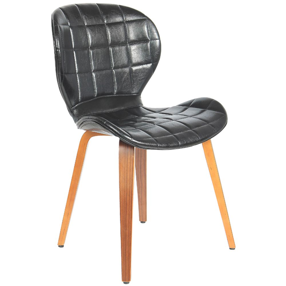 Cadeira Decorativa de Escritório Recepção GranClass PU Sintético Preto G56 - Gran Belo Cadeira Decorativa de Escritório Recepção GranClass PU Sintético Preto G56 - Gran Belo