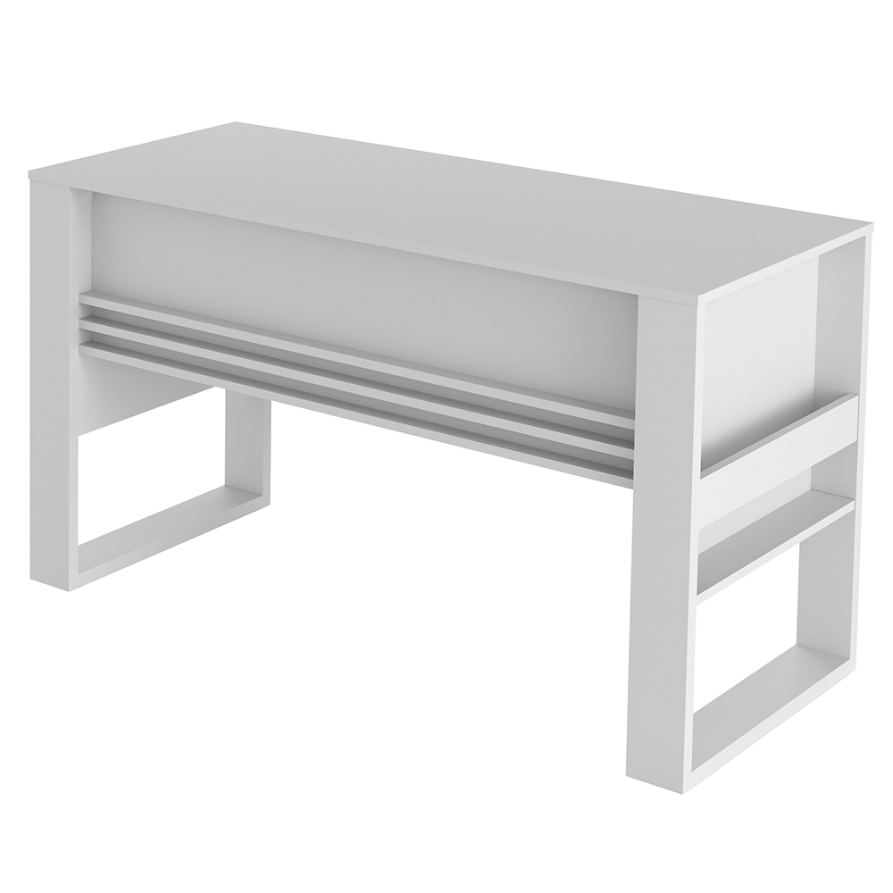 Mesa com Aplique para Escritório Home Office ME4146 MDP Branco G69 - Gran Belo Mesa com Aplique para Escritório Home Office ME4146 MDP Branco G69 - Gran Belo