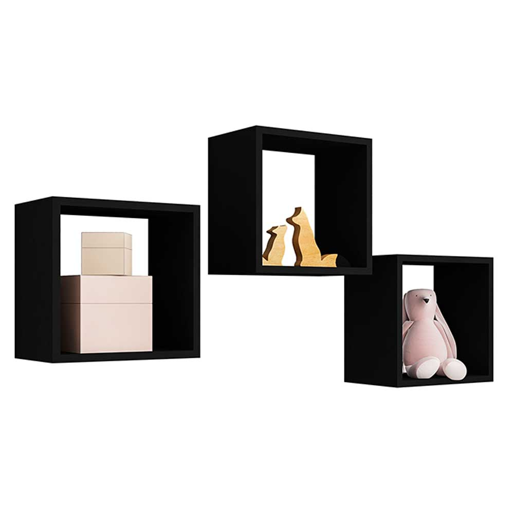 Kit 03 Nichos Organizador 30x30cm Preto G01 - Gran Belo Kit 03 Nichos Organizador 30x30cm Preto G01 - Gran Belo