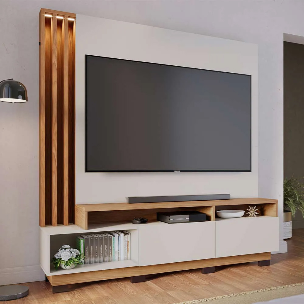 Estante Home Sala de Estar 180cm Filipina Led G73 - Gran Belo Estante Home Sala de Estar 180cm Filipina Led G73 - Gran Belo