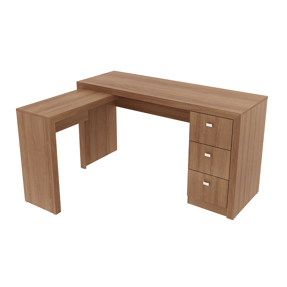 Mesa para Escritório Home Office ME4101 MDP Amendoa G69 - Gran Belo Mesa para Escritório Home Office ME4101 MDP Amendoa G69 - Gran Belo