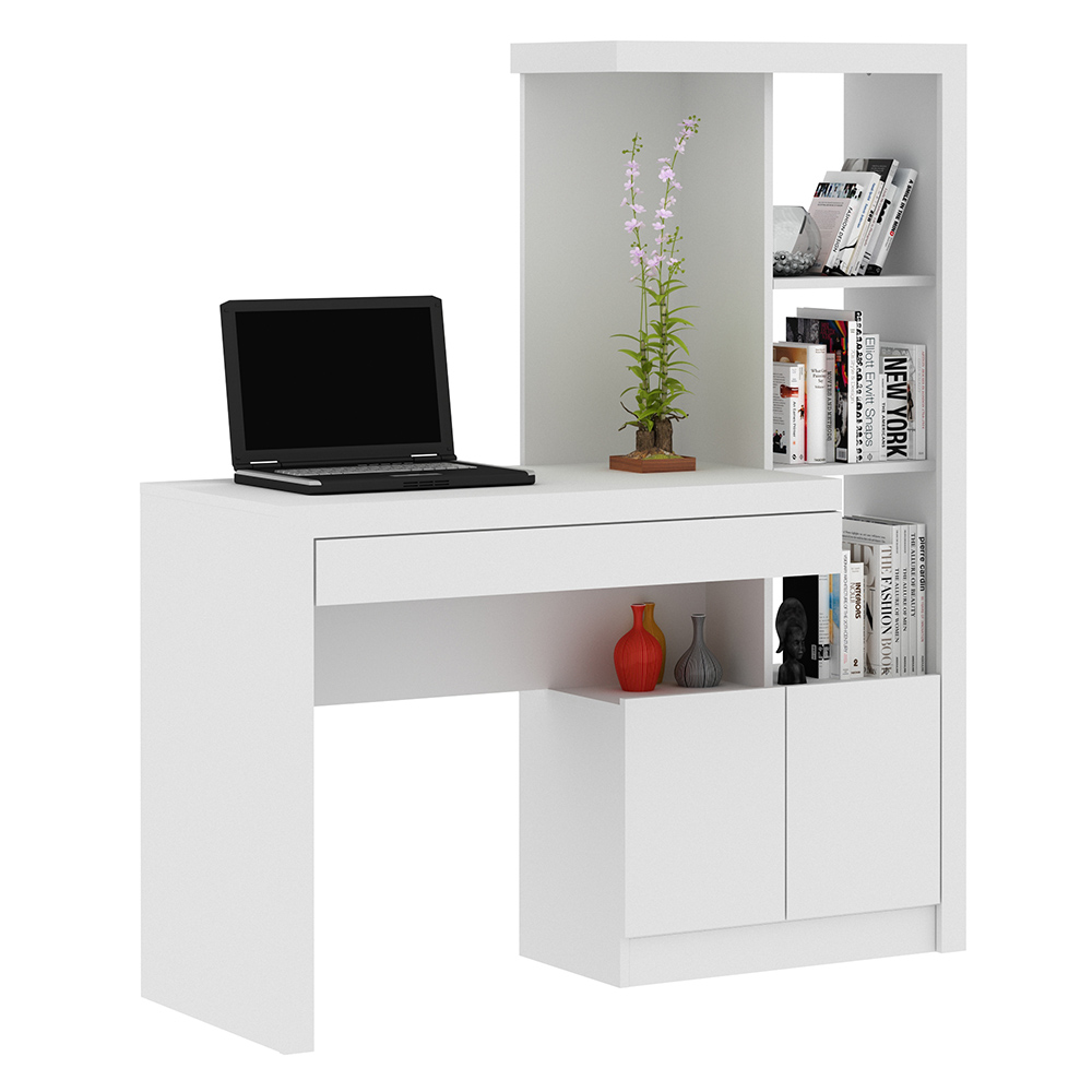 Mesa Conjunto para Escritório Home Office ME4143 MDP Branco G69 - Gran Belo Mesa Conjunto para Escritório Home Office ME4143 MDP Branco G69 - Gran Belo