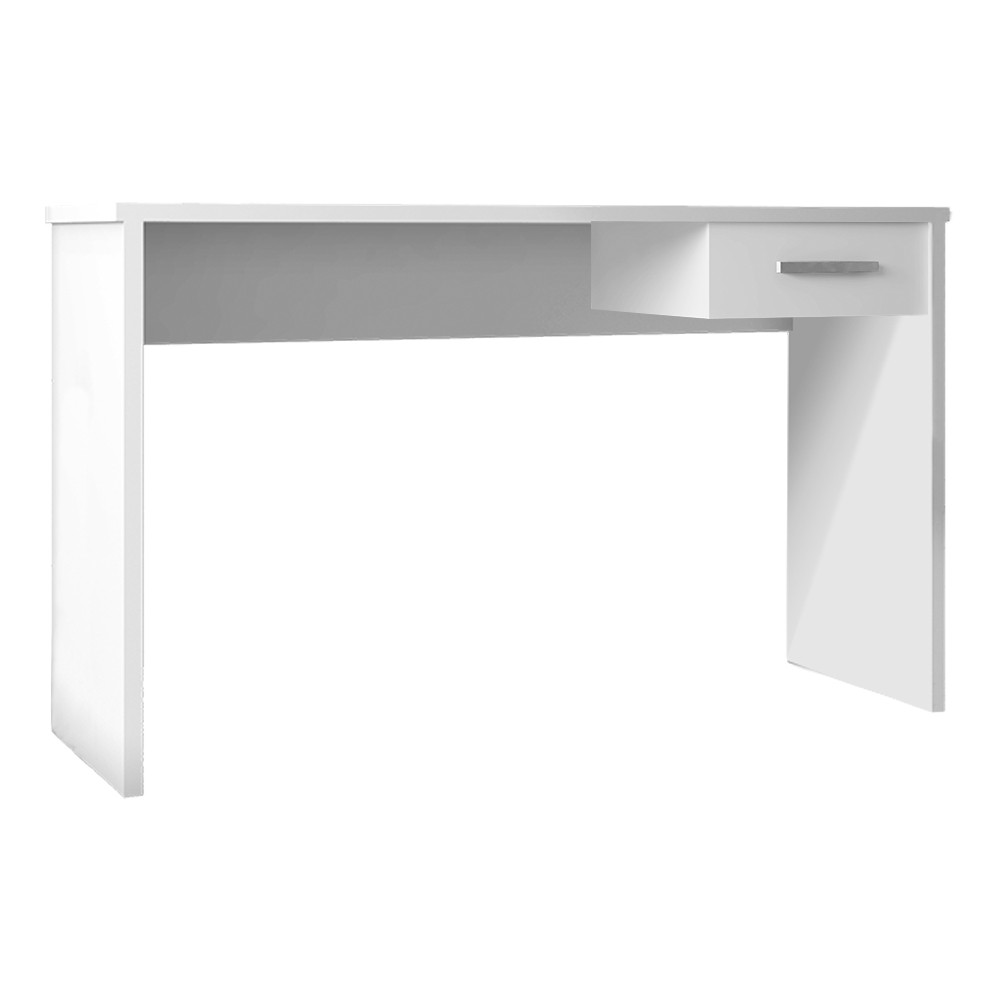Mesa para Escritório Home Office com Gaveta Emma Branco Texturizado - Gran Belo Mesa para Escritório Home Office com Gaveta Emma Branco Texturizado - Gran Belo
