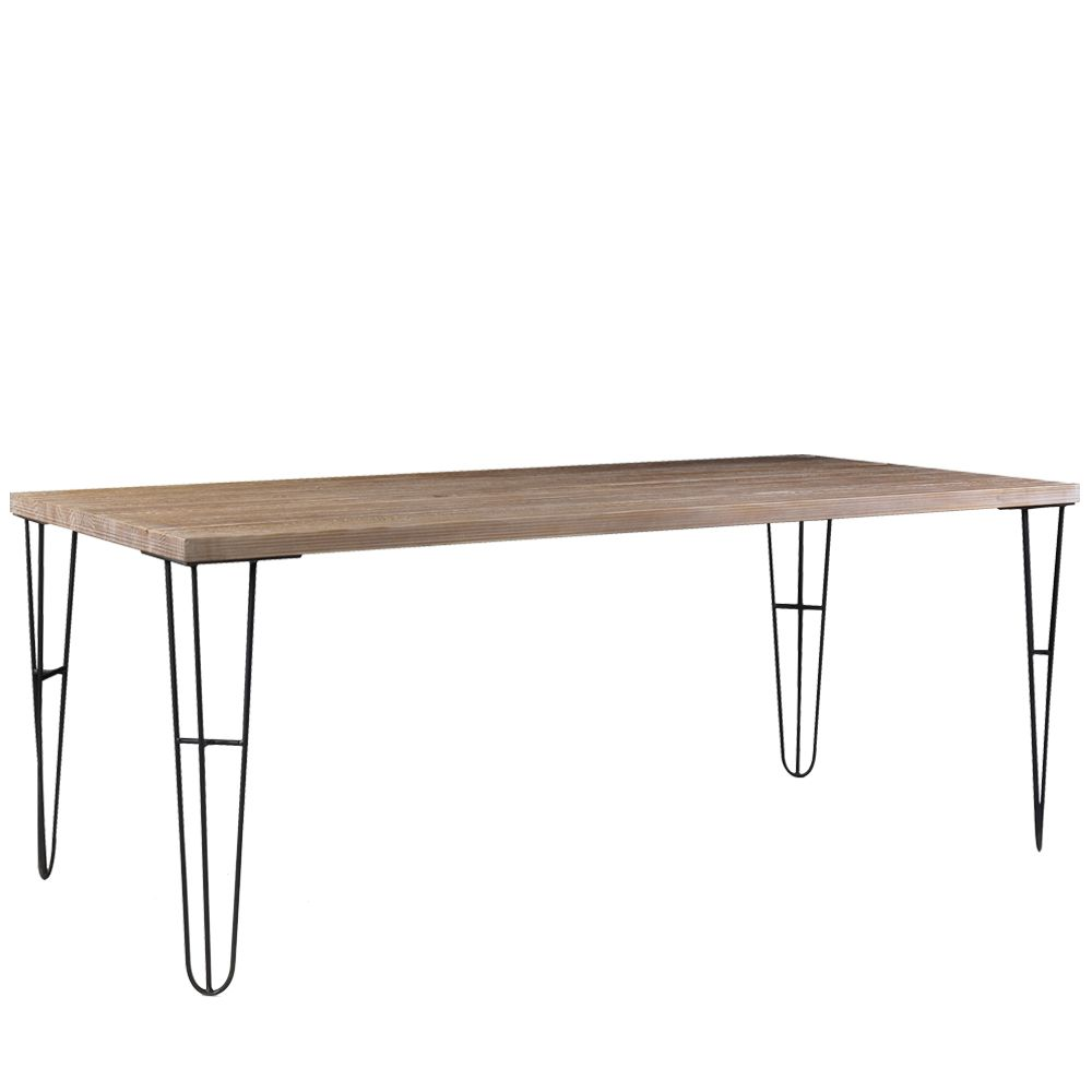 Mesa Sala de Jantar Cozinha Ludiana 160cm Grafite Madeira Maciça Driftwood G54 - Gran Belo Mesa Sala de Jantar Cozinha Ludiana 160cm Grafite Madeira Maciça Driftwood G54 - Gran Belo
