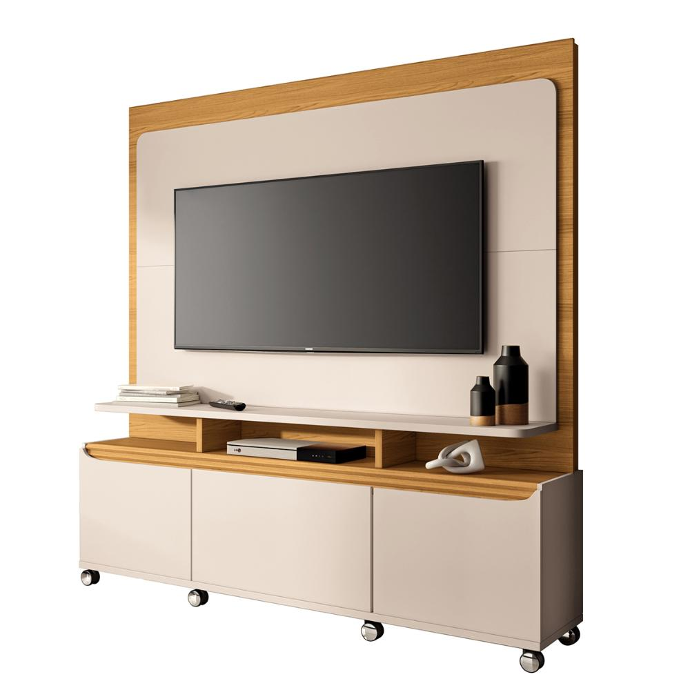 Home Painel Theater Quantum Sala TV até 70 Polegadas Off White/Cinamomo Home Painel Theater Quantum Sala TV até 70 Polegadas Off White/Cinamomo