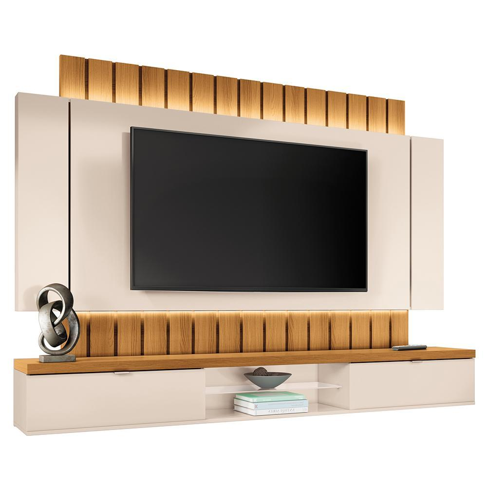 Home Suspenso Illusion 2.2 Off White/Cinamomo para TV até 70 - HB Móveis Home Suspenso Illusion 2.2 Off White/Cinamomo para TV até 70 - HB Móveis