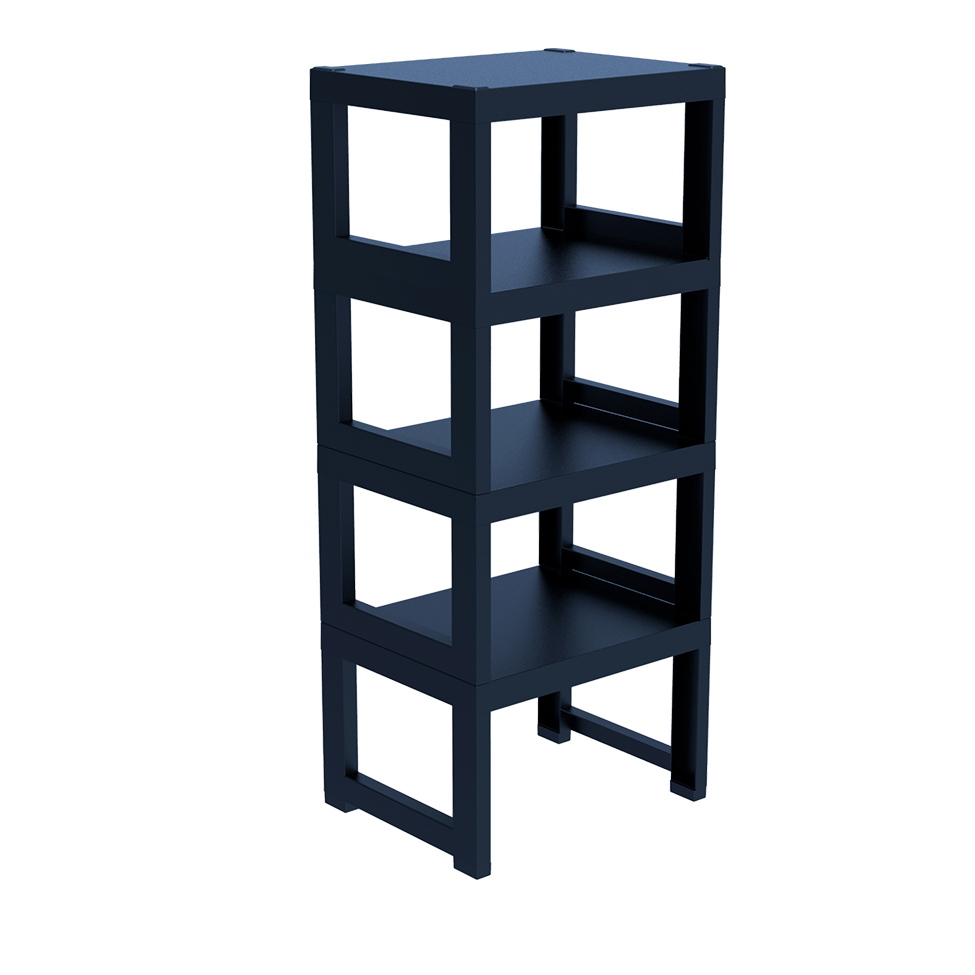 Estante Demi Quadra com 4 Prateleiras Navy Estante Demi Quadra com 4 Prateleiras Navy