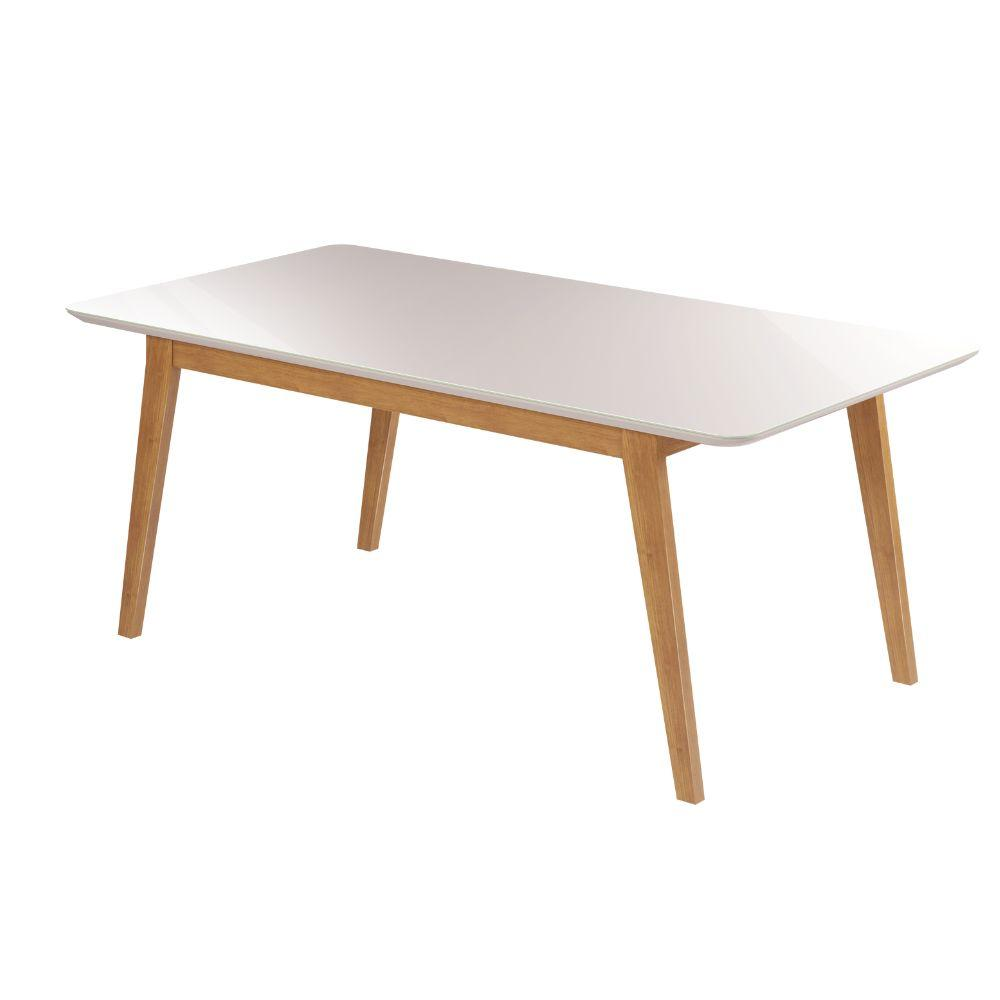 Mesa de Jantar Elegance JCM Movelaria Off White 1,80 M Mesa de Jantar Elegance JCM Movelaria Off White 1,80 M