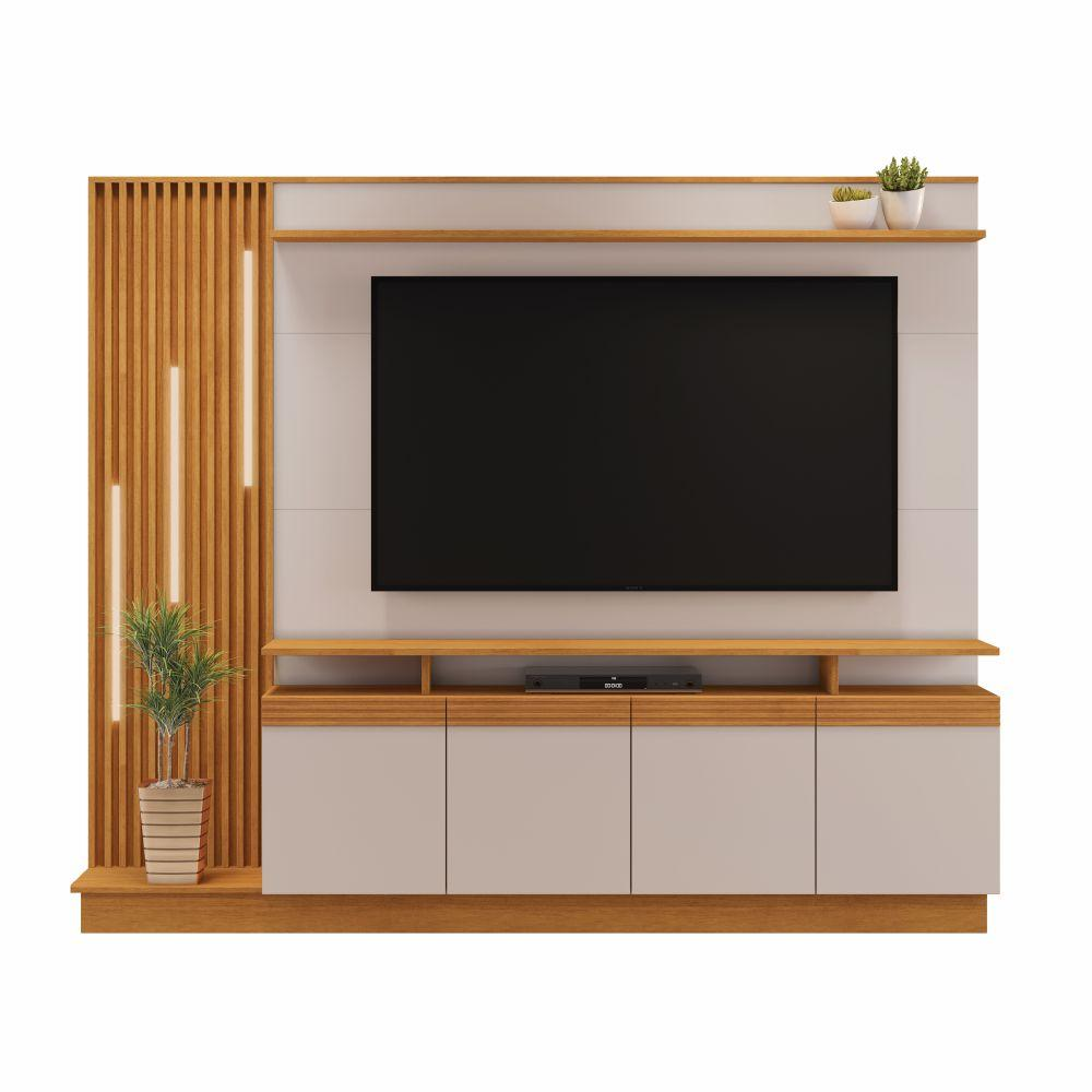 Home Absoluto para TV até 65 Polegadas JCM Movelaria Cinamono Off White Home Absoluto para TV até 65 Polegadas JCM Movelaria Cinamono Off White