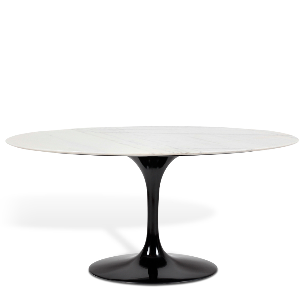Mesa Saarinen Tulip Jantar Espírito Santo 180x100cm Base Preta Mesa Saarinen Tulip Jantar Espírito Santo 180x100cm Base Preta