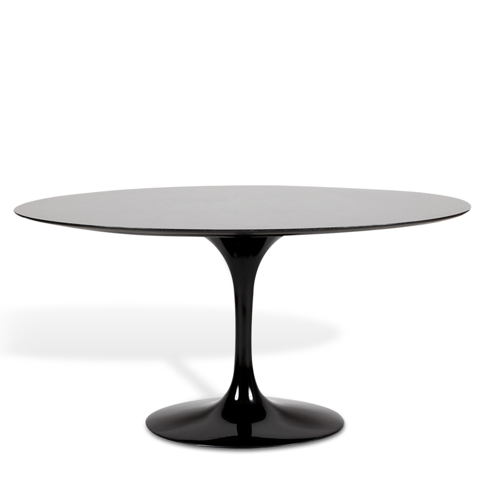 Mesa Saarinen Tulip Jantar São Gabriel 198x122cm Base Preta Mesa Saarinen Tulip Jantar São Gabriel 198x122cm Base Preta