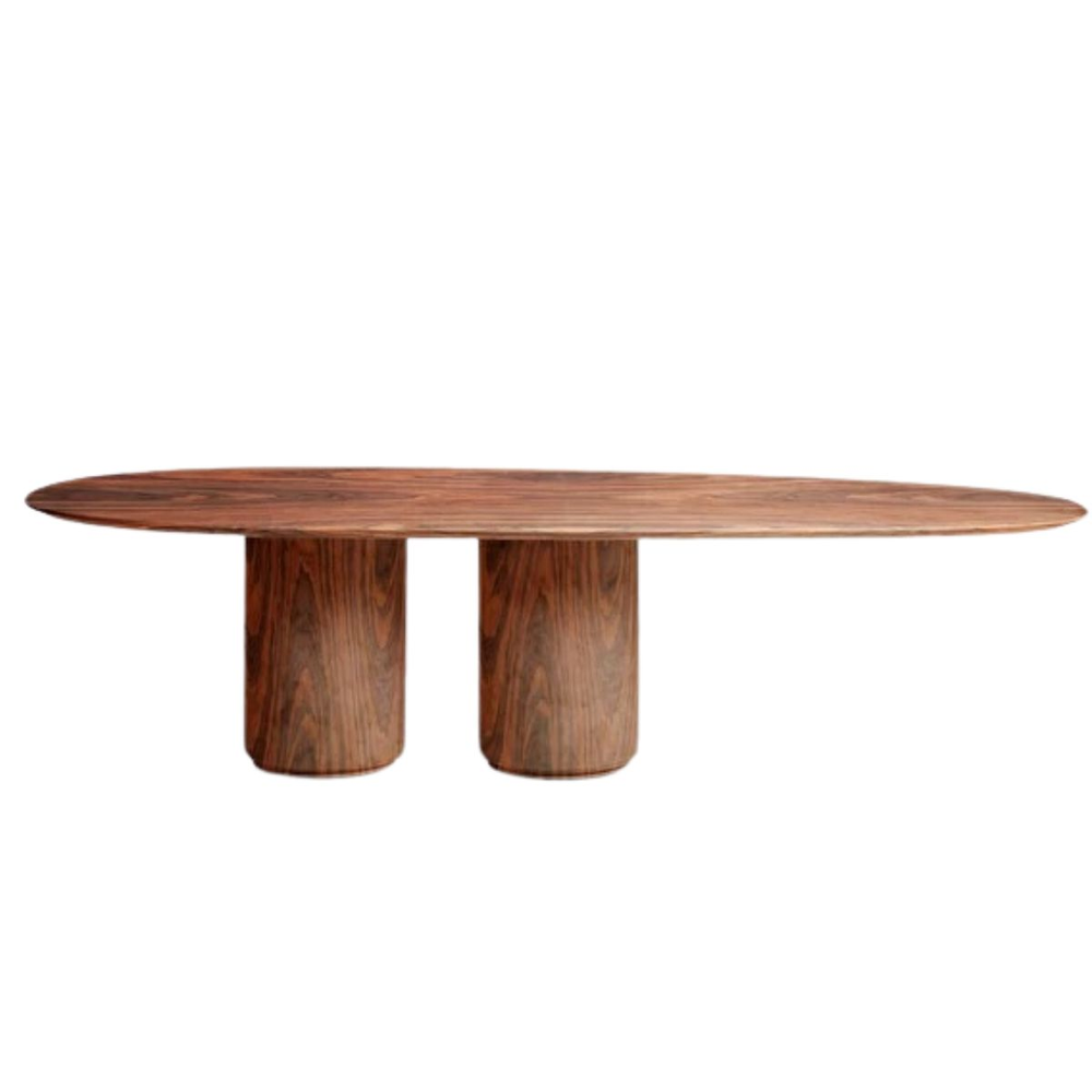 Mesa de Jantar Oásis Orgânica Cilíndrica Pau Ferro 120x80 cm Mesa de Jantar Oásis Orgânica Cilíndrica Pau Ferro 120x80 cm