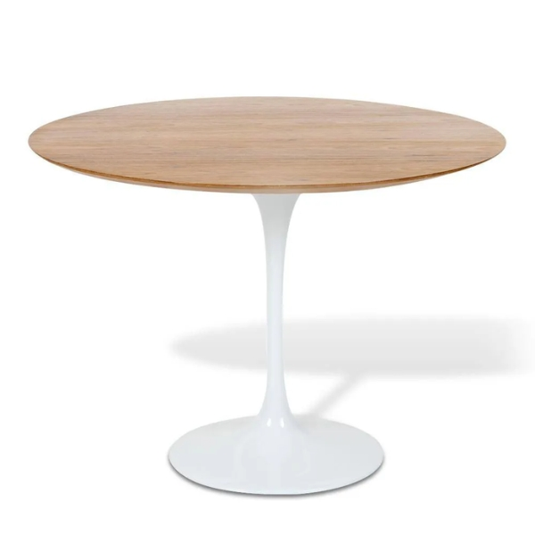 Mesa de Jantar Tulipa Saarinen Redonda 80 cm Tampo Freijó Mesa de Jantar Tulipa Saarinen Redonda 80 cm Tampo Freijó