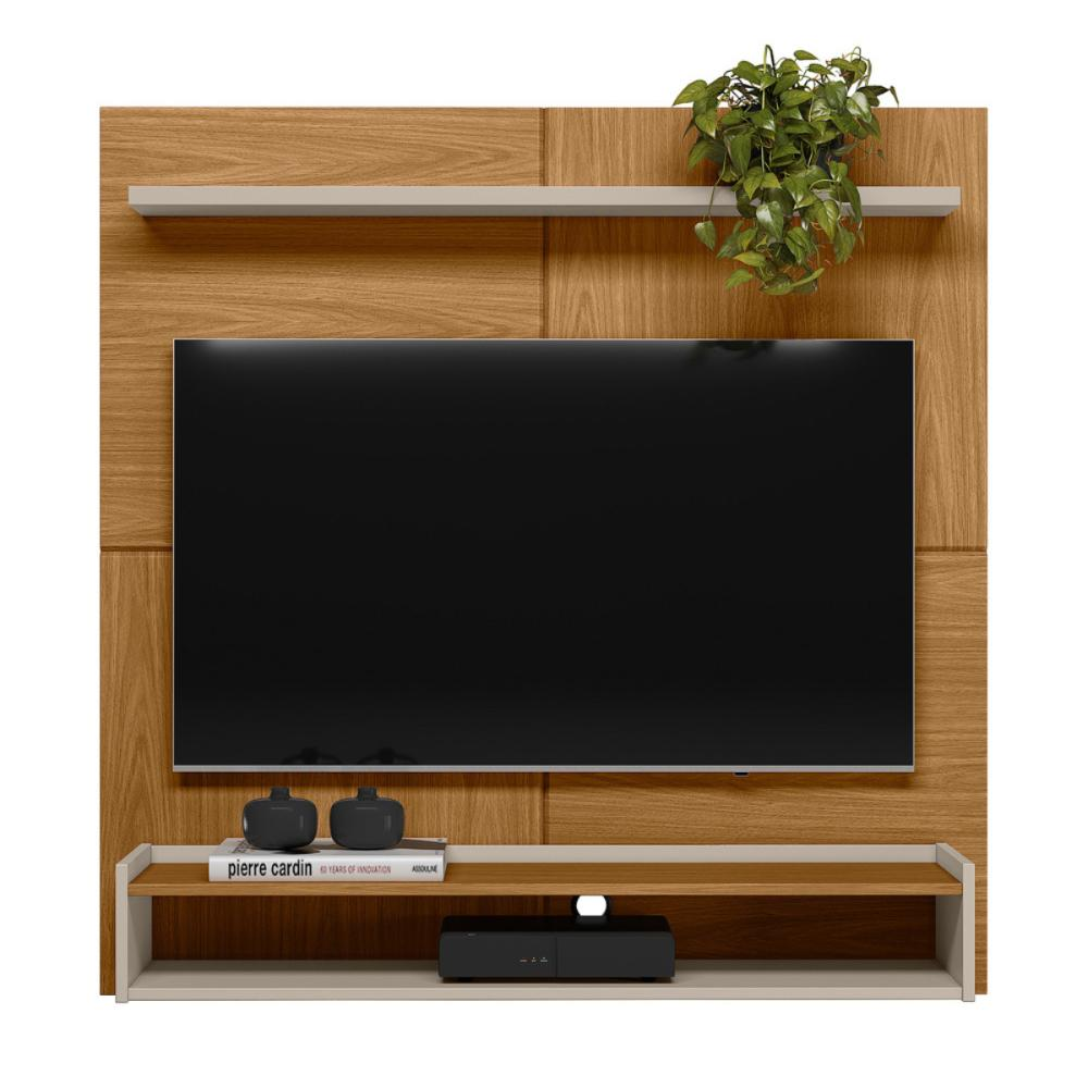 Painel Home para TV de 50' Chanfrado Sintra Nature Off-White Painel Home para TV de 50' Chanfrado Sintra Nature Off-White