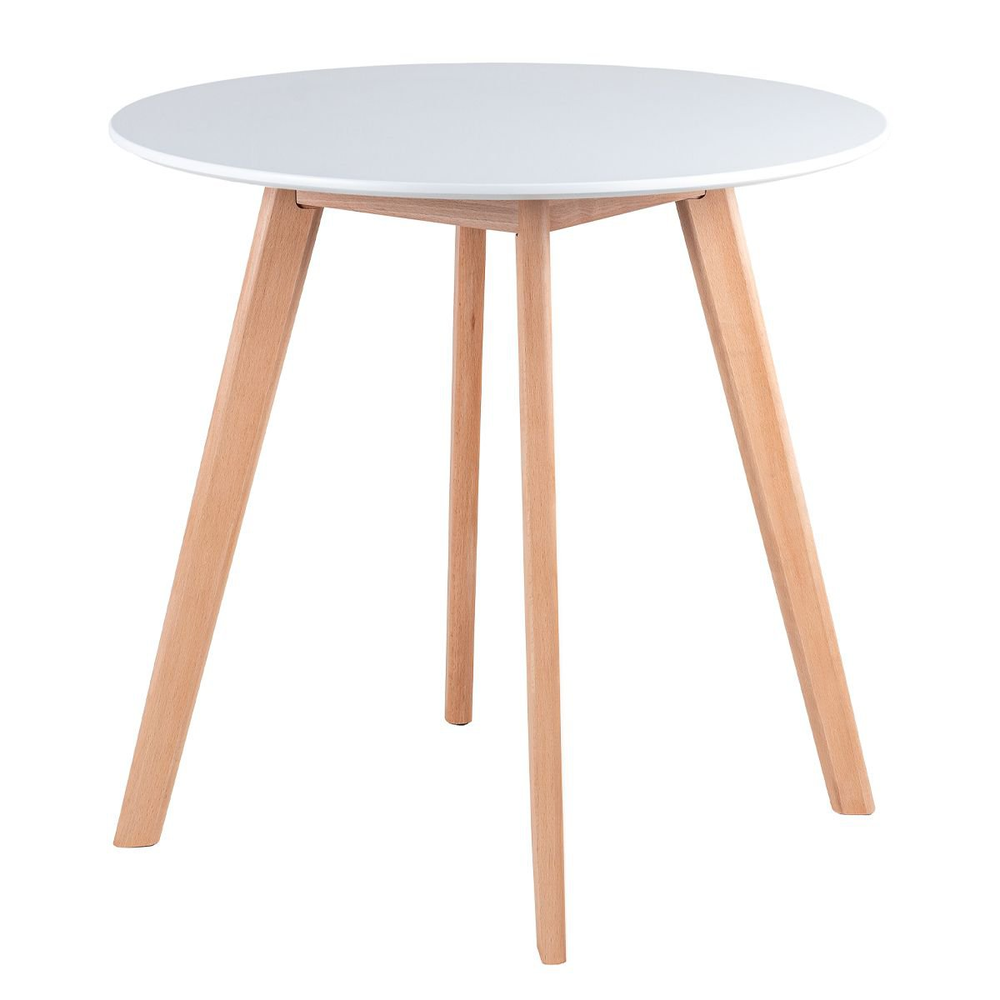 Mesa de jantar cozinha redonda Leda 70 cm Branco Mesa de jantar cozinha redonda Leda 70 cm Branco