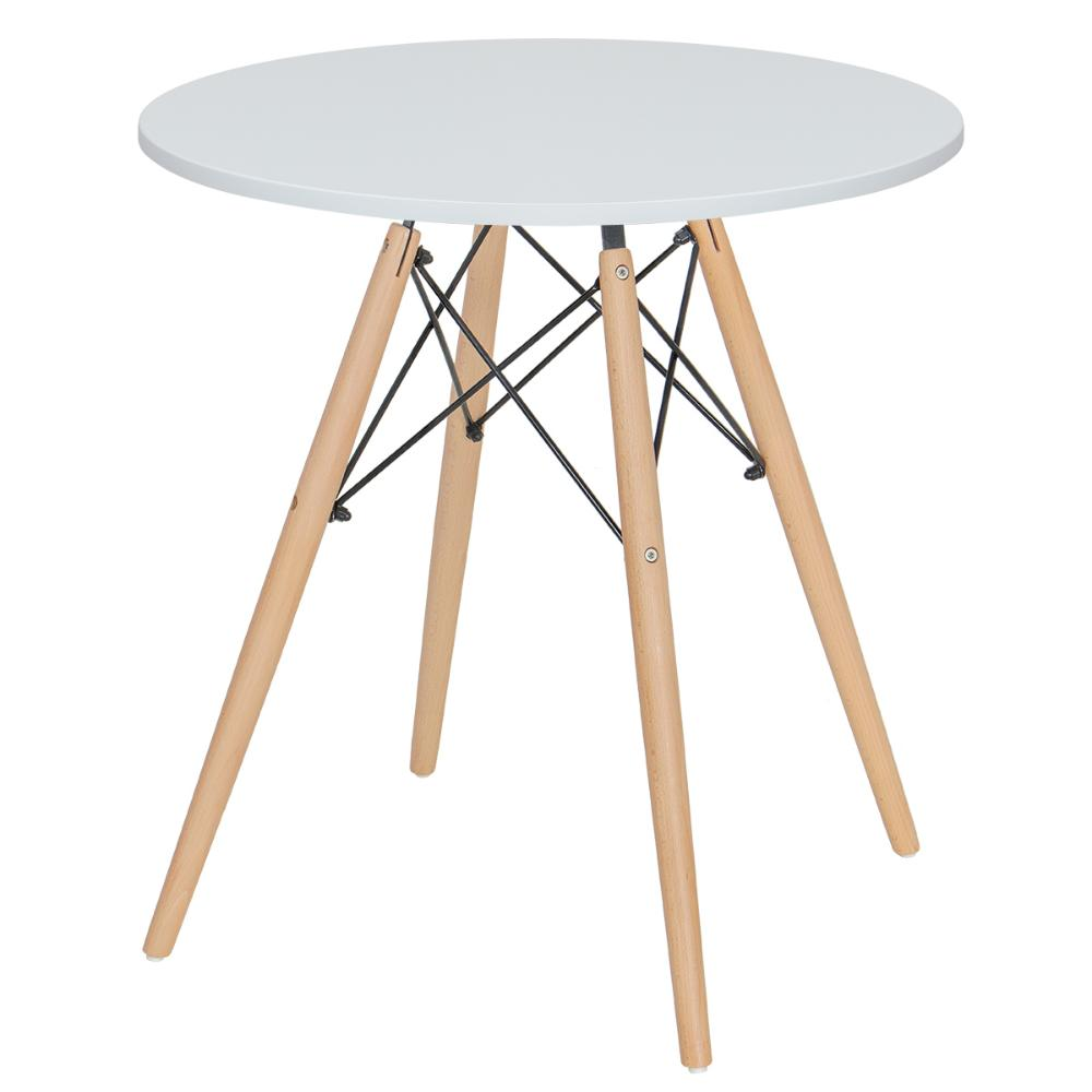 Mesa jantar cozinha Eames Eiffel com tampo laminado 70 cm Branco Mesa jantar cozinha Eames Eiffel com tampo laminado 70 cm Branco