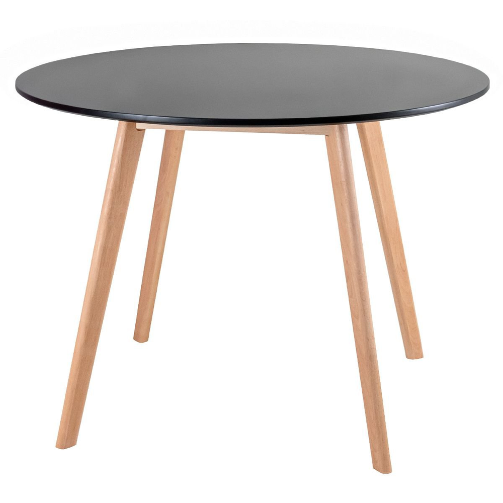 Mesa de jantar cozinha redonda Leda 100 cm Preto Mesa de jantar cozinha redonda Leda 100 cm Preto