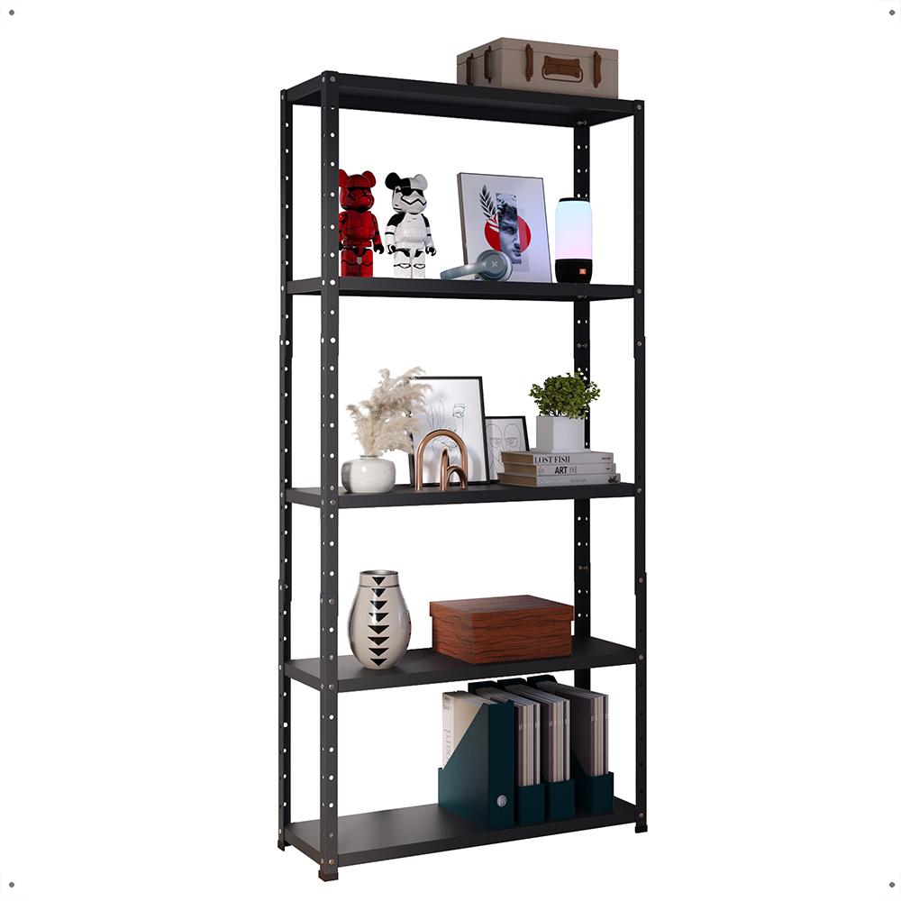 Estante Armário Aço 5 Bandeja Multiuso Expositor Loja Organizador Lavanderia Prateleiras Livros Quarto Sala Cozinha Industrial Preto Fosco -RPM Estante Armário Aço 5 Bandeja Multiuso Expositor Loja Organizador Lavanderia Prateleiras Livros Quarto Sala Cozinha Industrial Preto Fosco -RPM