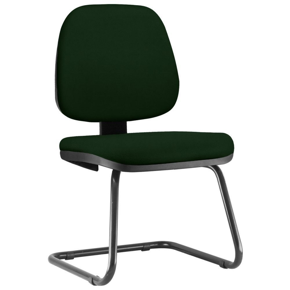 Cadeira Para Escritório Job L02 Fixa Crepe Verde Musgo - Lyam Decor Cadeira Para Escritório Job L02 Fixa Crepe Verde Musgo - Lyam Decor